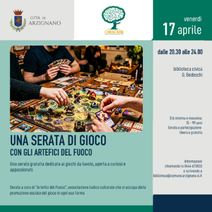 Serata di gioco con gli Artefici del Fuoco
