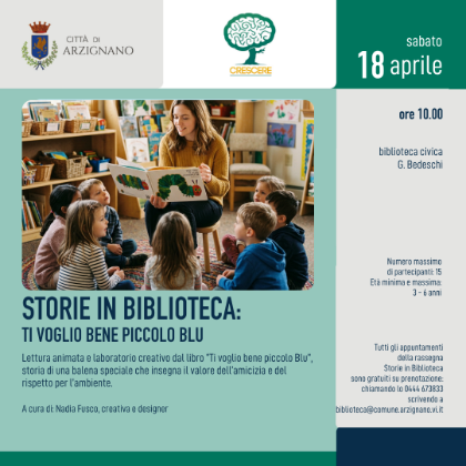 Storie in biblioteca: Ti voglio bene piccolo blu