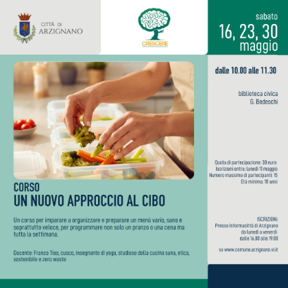 Corso: un nuovo approccio al cibo