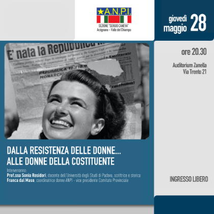 Dalla resistenza delle donne... alle donne della Costituente