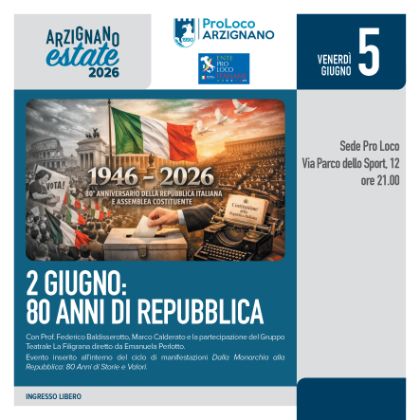 2 giugno: 80 anni di Repubblica