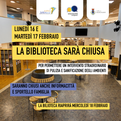 Chiusura straordinaria biblio