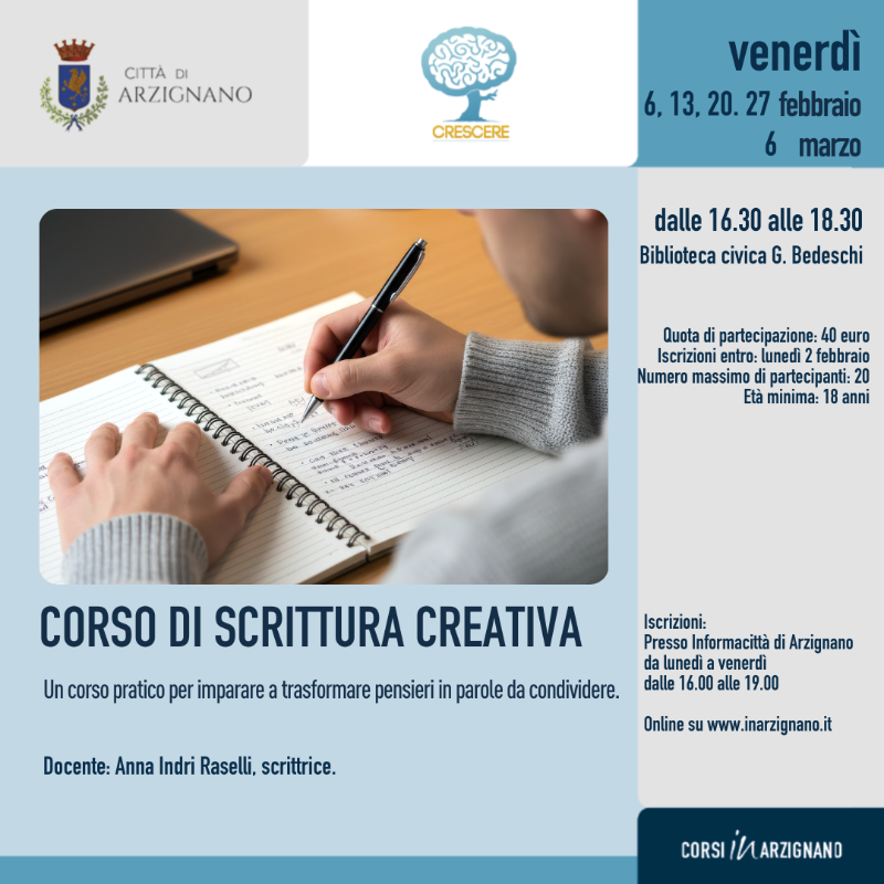 CORSO DI SCRITTURA CREATIVA