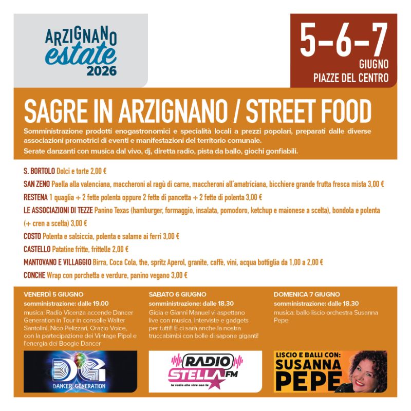 Sagre in Arzignano Street Food 5-6-7_