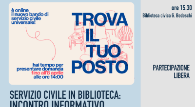 SERVIZIO CIVILE IN BIBLIOTECA  INCONTRO INFORMATIVO